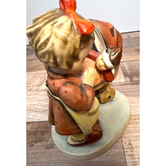 Hummel Figurine 01063 Girl With Rocking Horse By Goebel W. Germany Hand-Painted - Picture 5 of 6